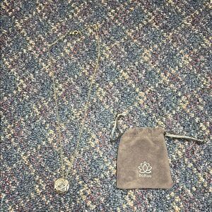 NWOT BoRuo Gold colored Necklace with geometric pendant